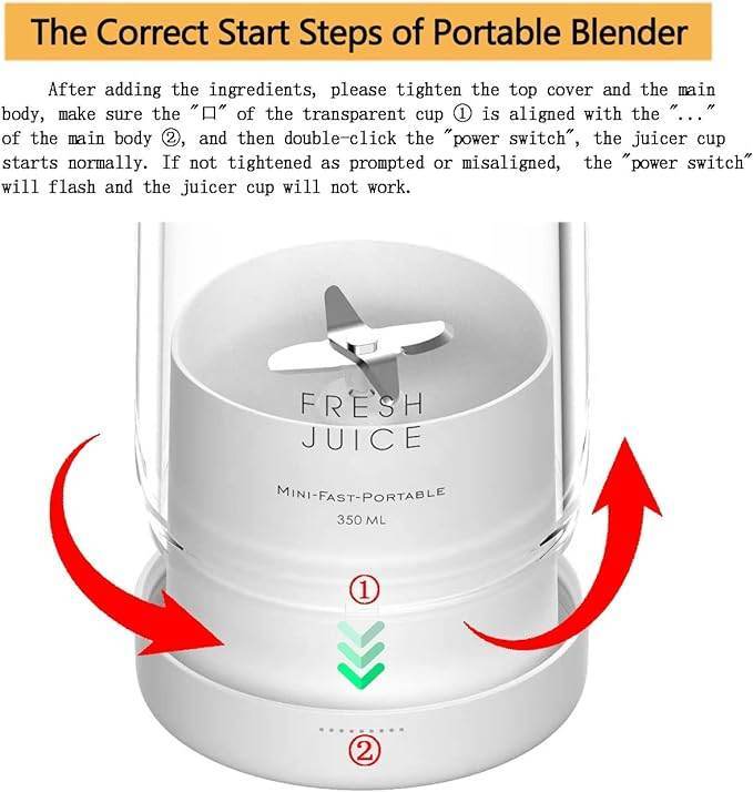 USB Rechargeable Portable Juicer Cup & Smoothie Maker: Blend On-the-Go! - CRIMARA