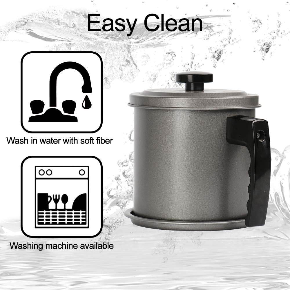 Oil Container with Strainer - Stainless Steel - CRIMARA