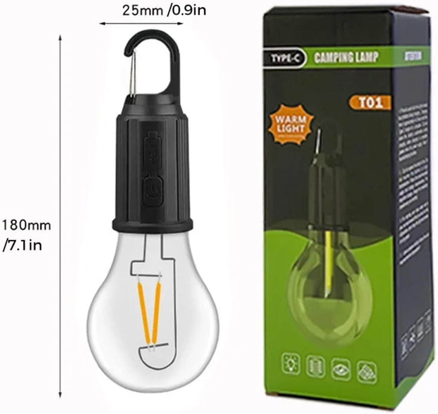 Outdoor Glow: LED Tent Light - USB Rechargeable & Waterproof - CRIMARA