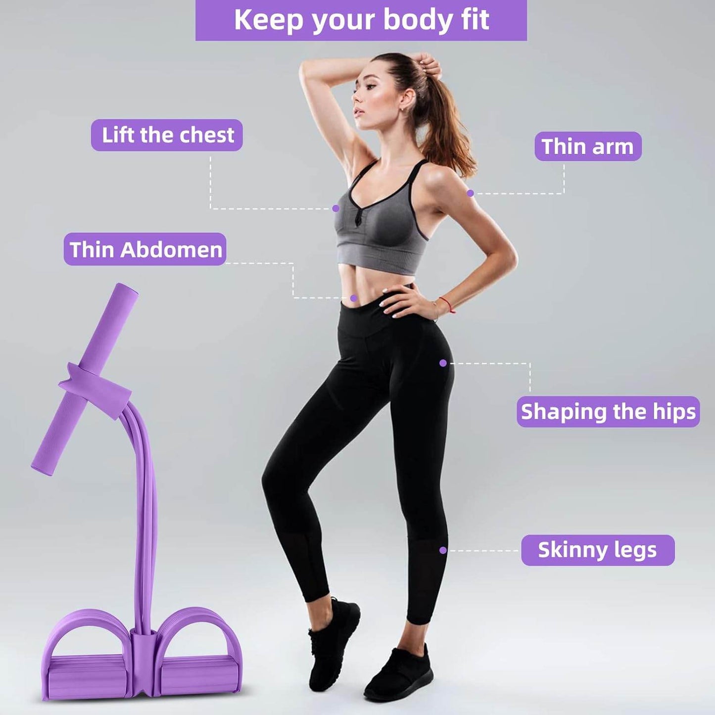 Portable Resistance Band Sit-Up Trainer – Full Body Workout - CRIMARA