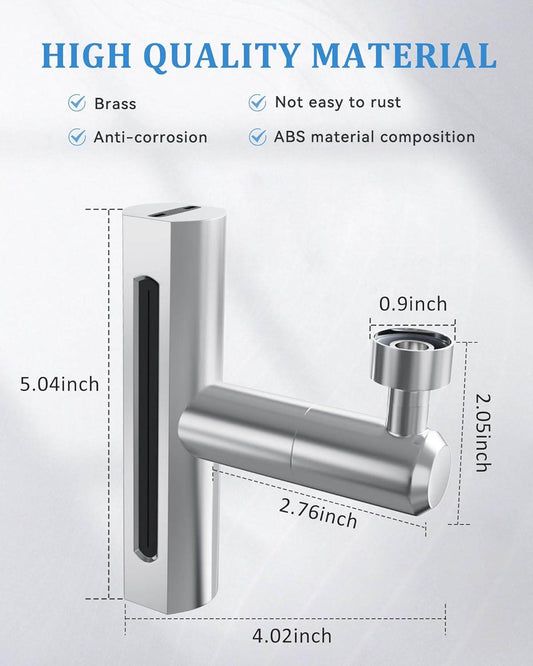 4 in 1 Waterfall Kitchen Faucet, 360°Swivel Faucet - CRIMARA