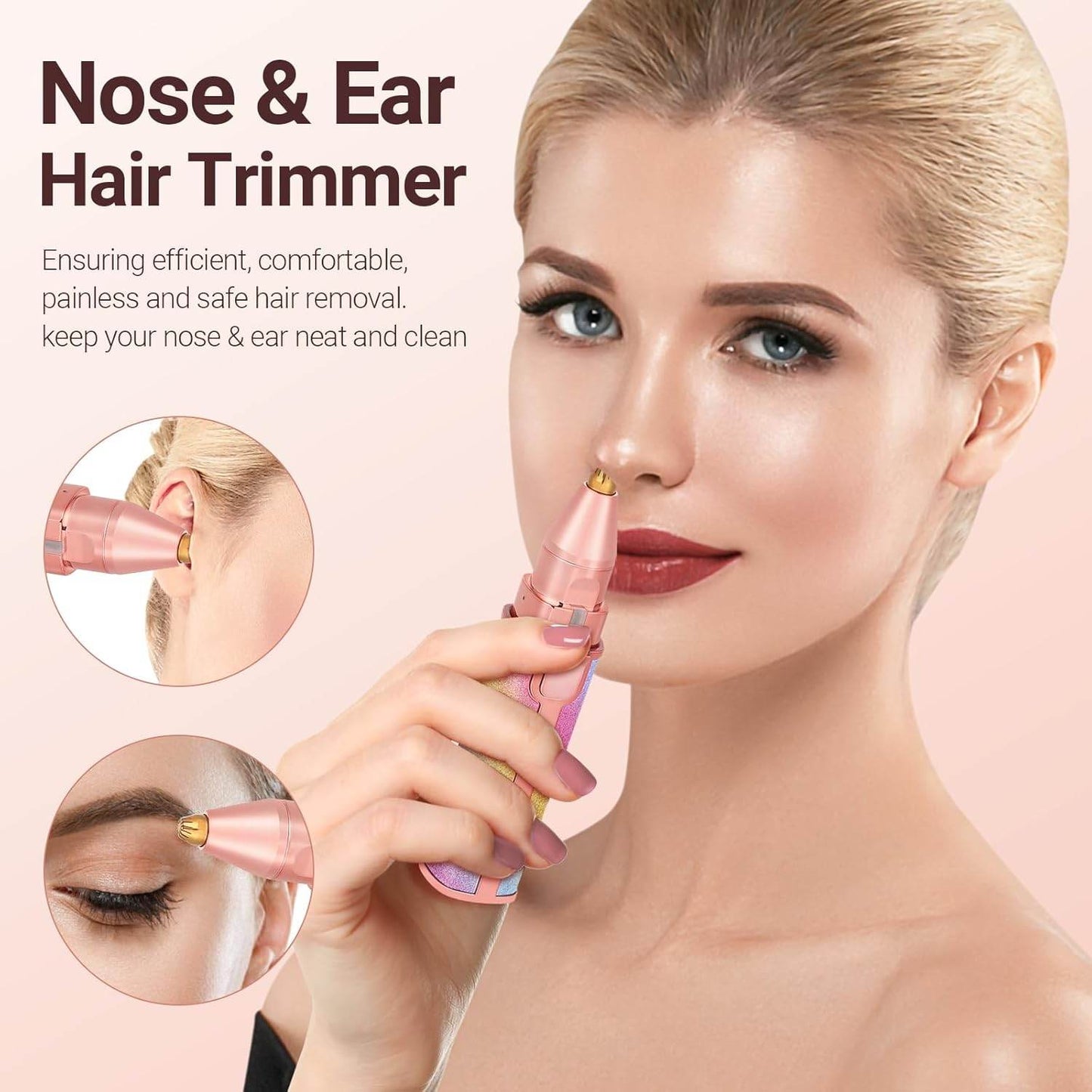 2 In 1 Rechargeable Electric Eyebrow Trimmer + Body Facial Hair Removal - CRIMARA