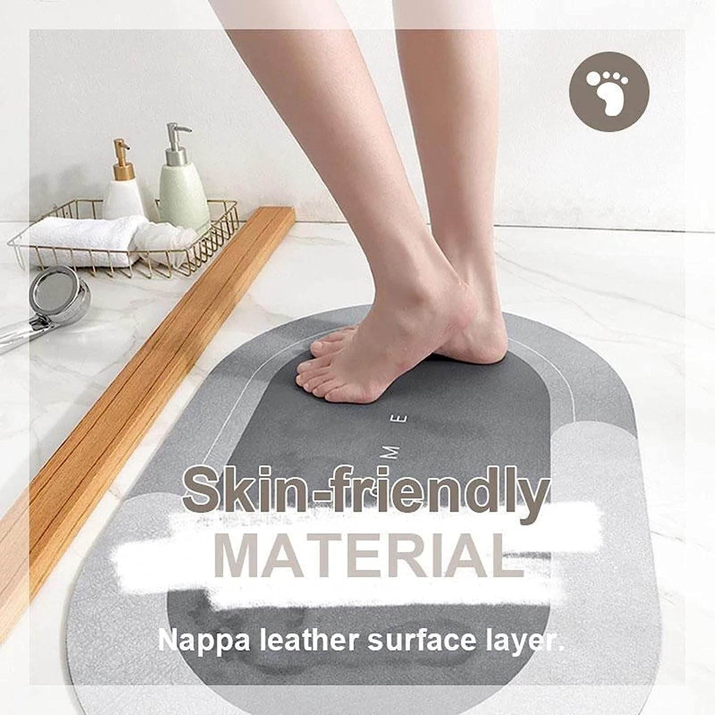 Bathroom Mat - Anti Slip Water Absorbent - CRIMARA