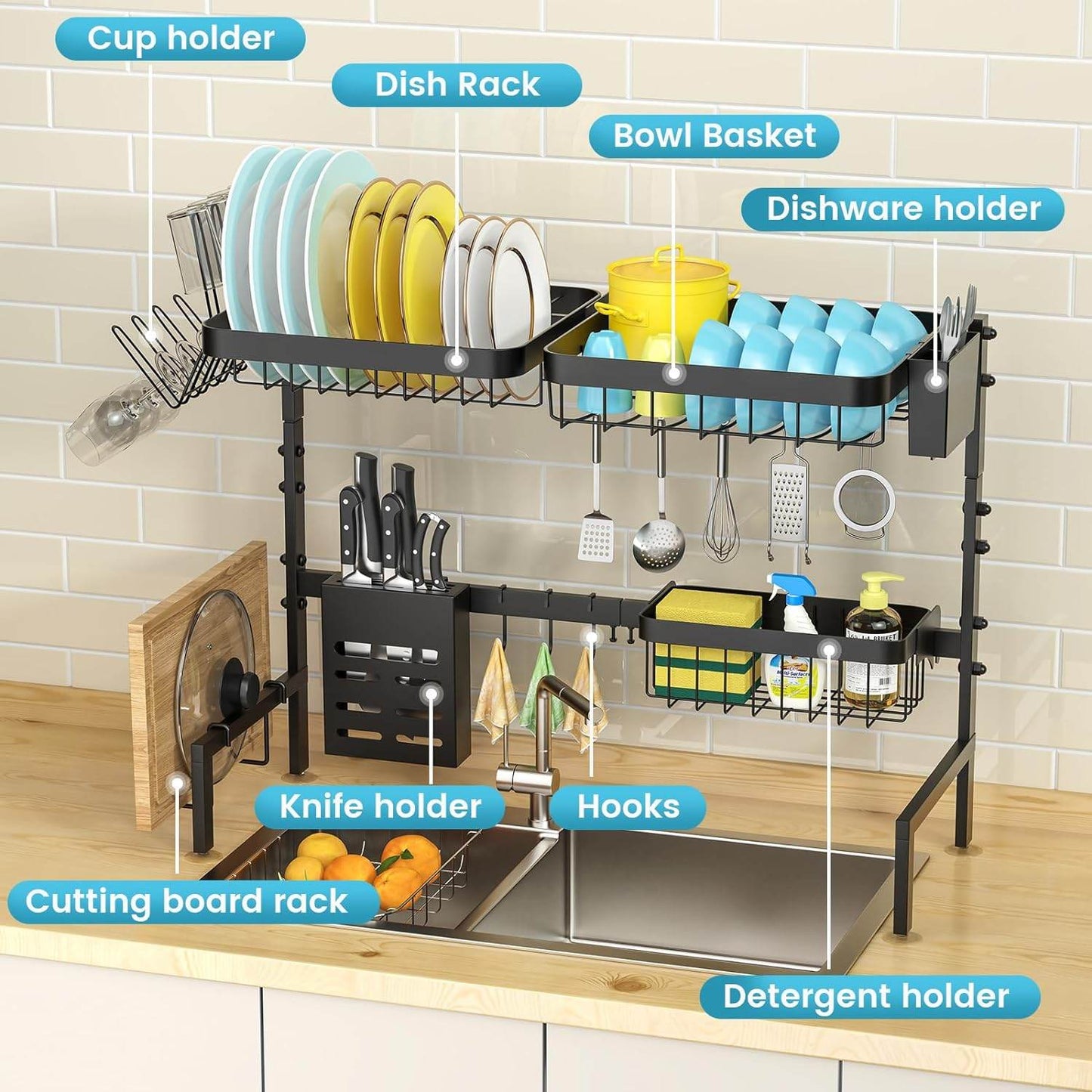 Dish Drying Rack - Over The Sink Rack - CRIMARA