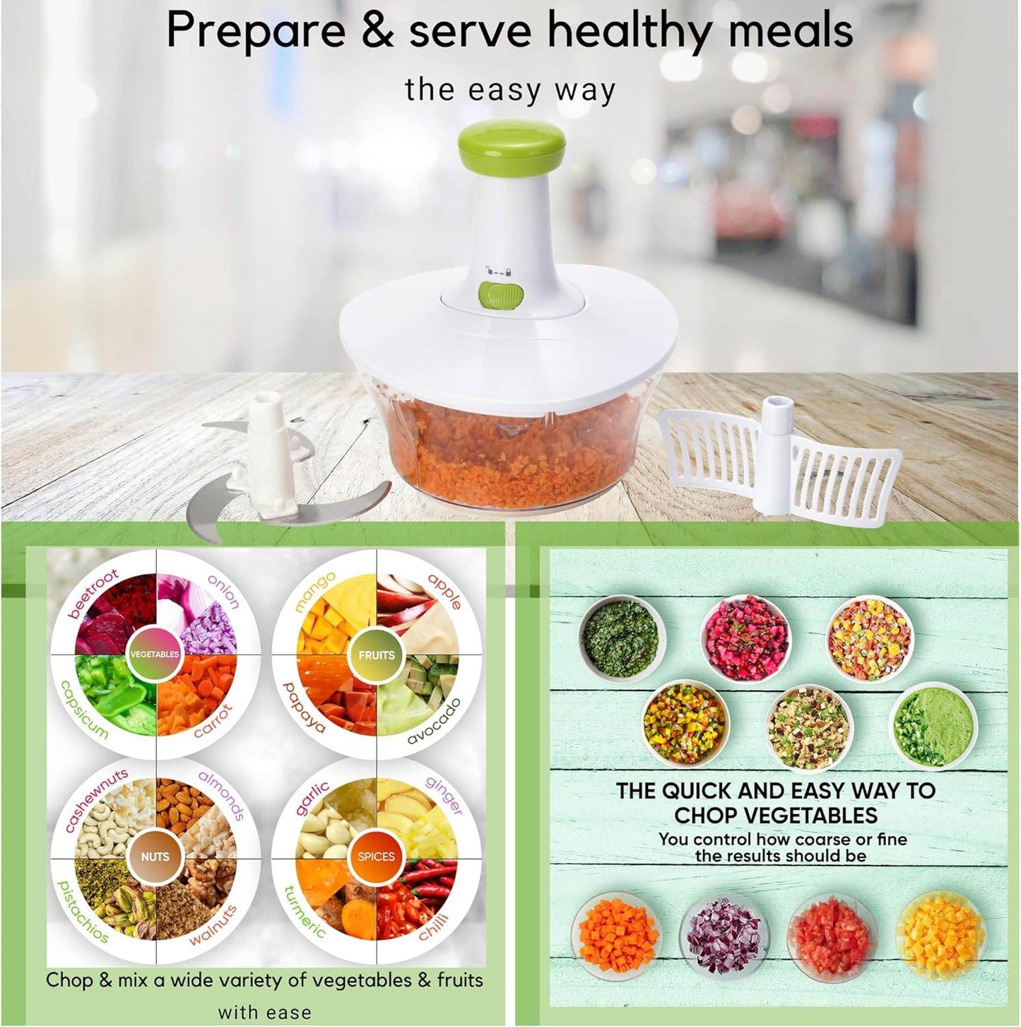Hand Chopper Vegetable Cutter - CRIMARA