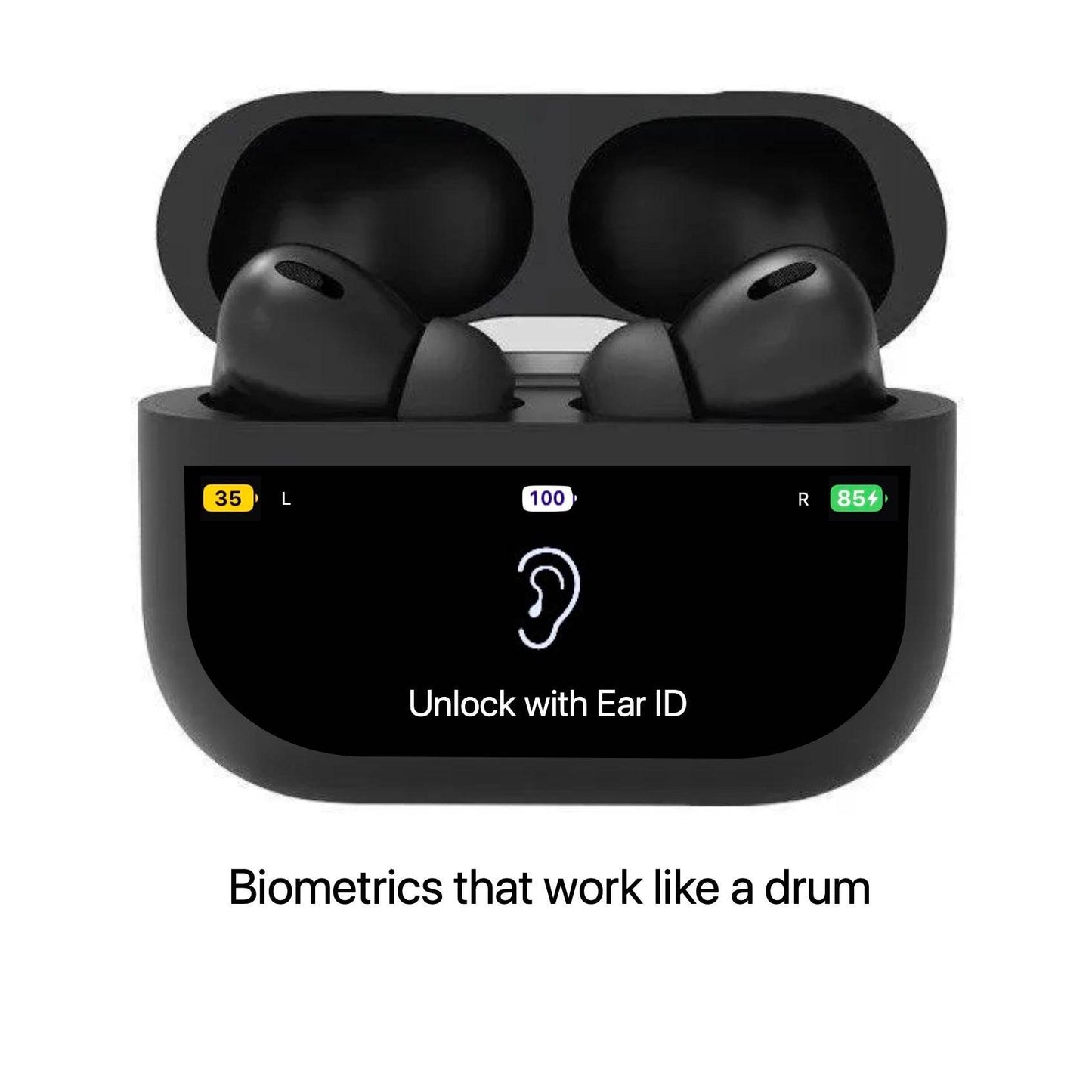 Airpods Pro - Color Screen With Smart Watch Function, Touch Screen Earbuds Wireless Earbuds, Suitable For iPhone/Android - CRIMARA