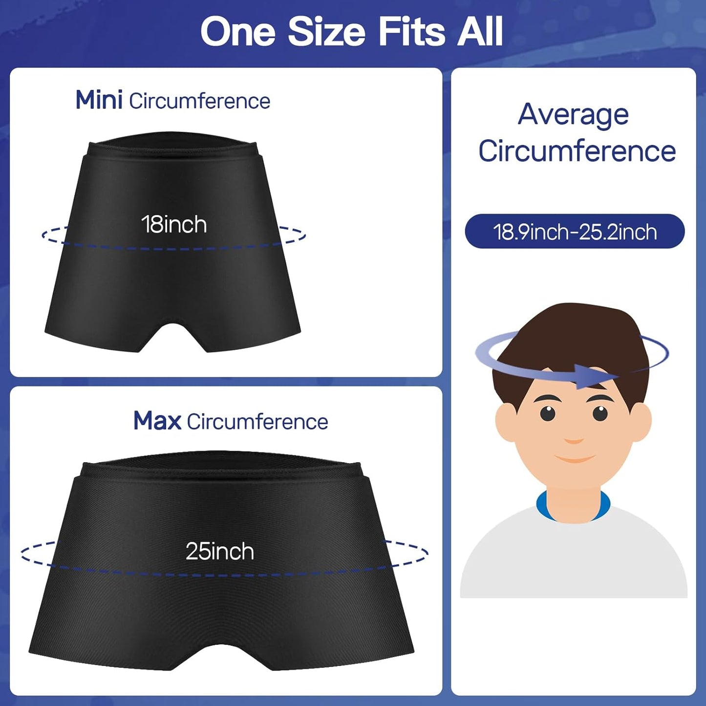 Headache Relief Cap – Hot & Cold Gel Ice Head Wrap for Migraine, Stress, Tension & Sinus Relief | 360° Cooling Therapy Hat for Men & Women - Trendhub Pakistan