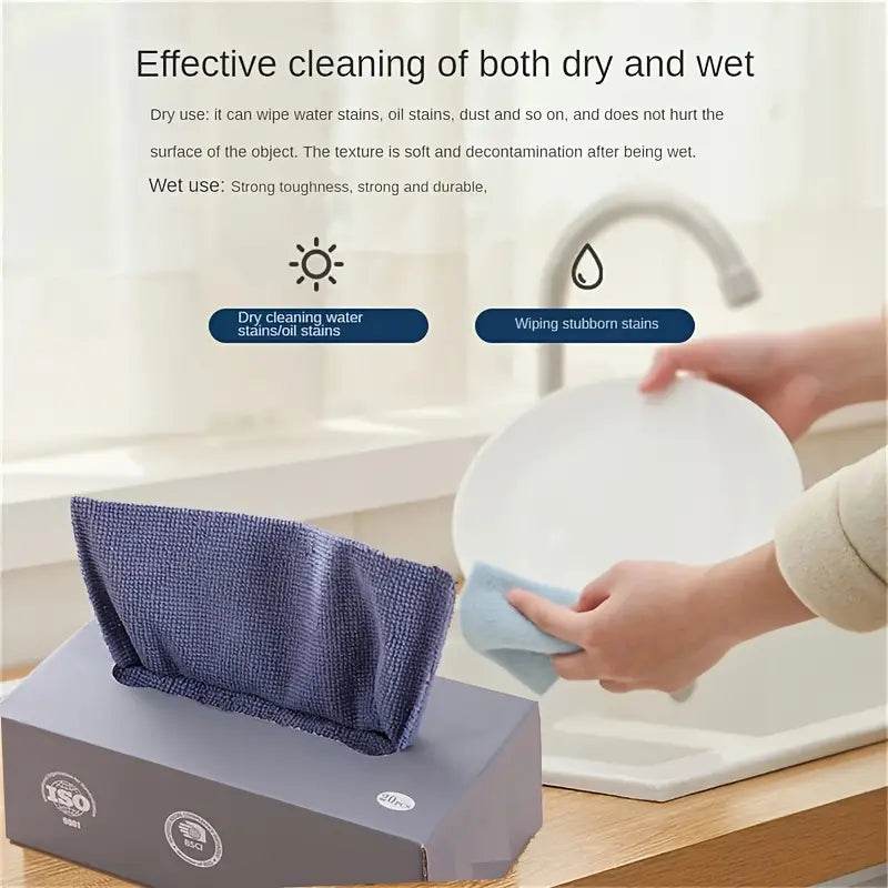 Microfiber Cleaning Clothes - 20 Pieces - CRIMARA