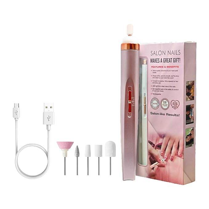 Rechargeable Salon Nails Kit: Complete Mani-Pedi Machine 5-in-1 - CRIMARA