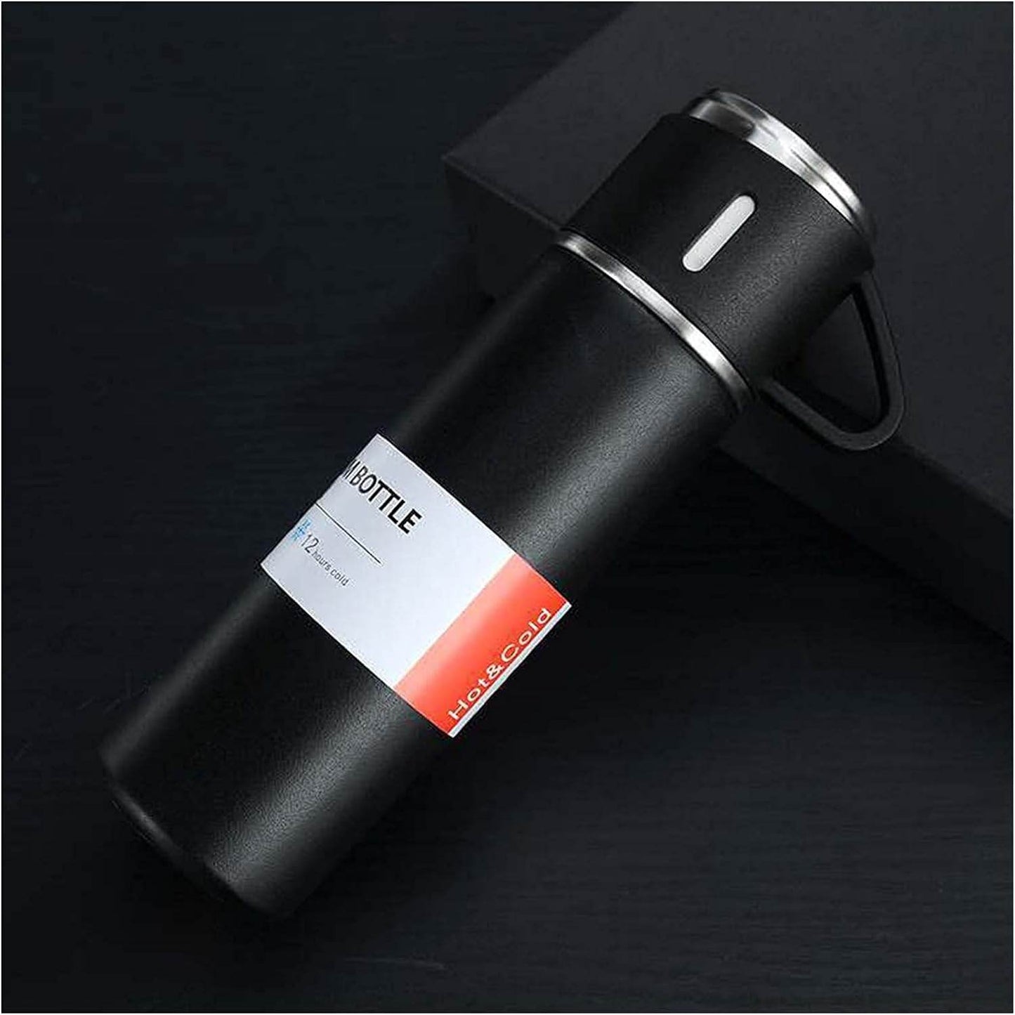 Double-Layer Stainless Steel Vacuum Flask Set (3 Cups) - CRIMARA