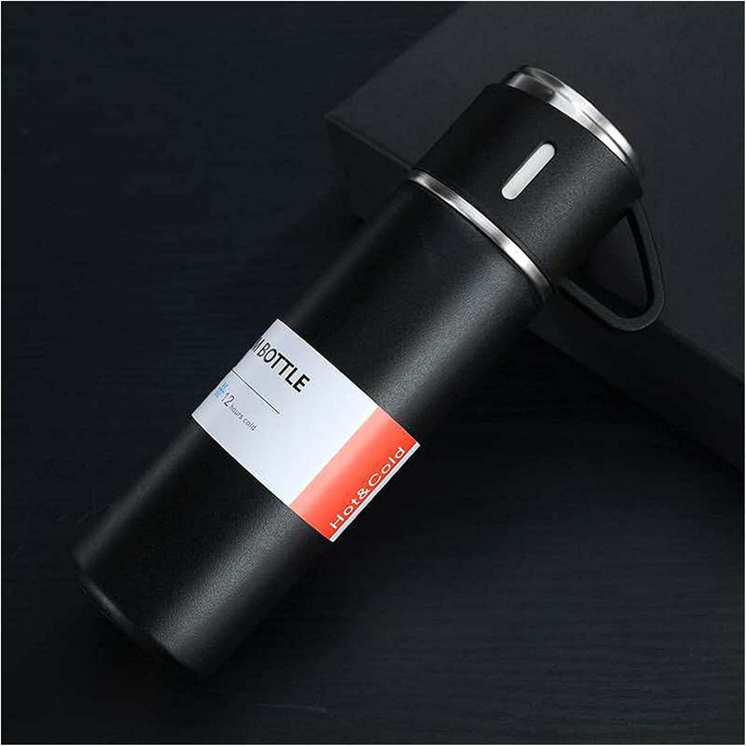 Double-Layer Stainless Steel Vacuum Flask Set (3 Cups) - CRIMARA