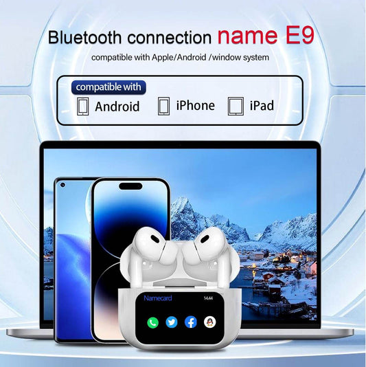 Airpods Pro - Color Screen With Smart Watch Function, Touch Screen Earbuds Wireless Earbuds, Suitable For iPhone/Android - CRIMARA