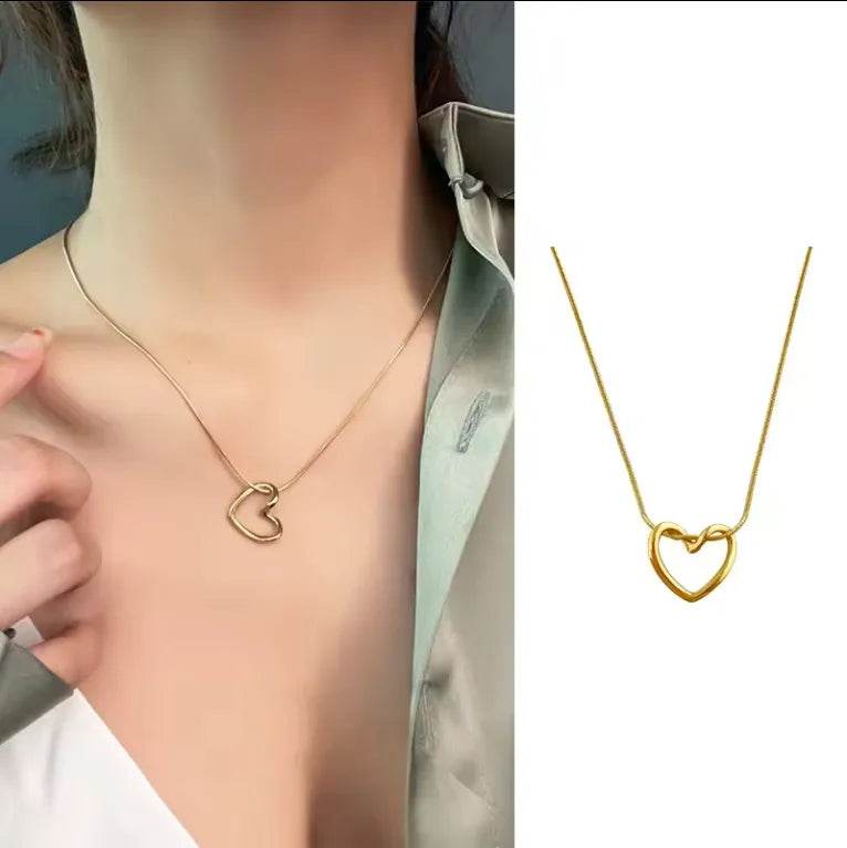 Elegant Heart Pendant Necklace - CRIMARA