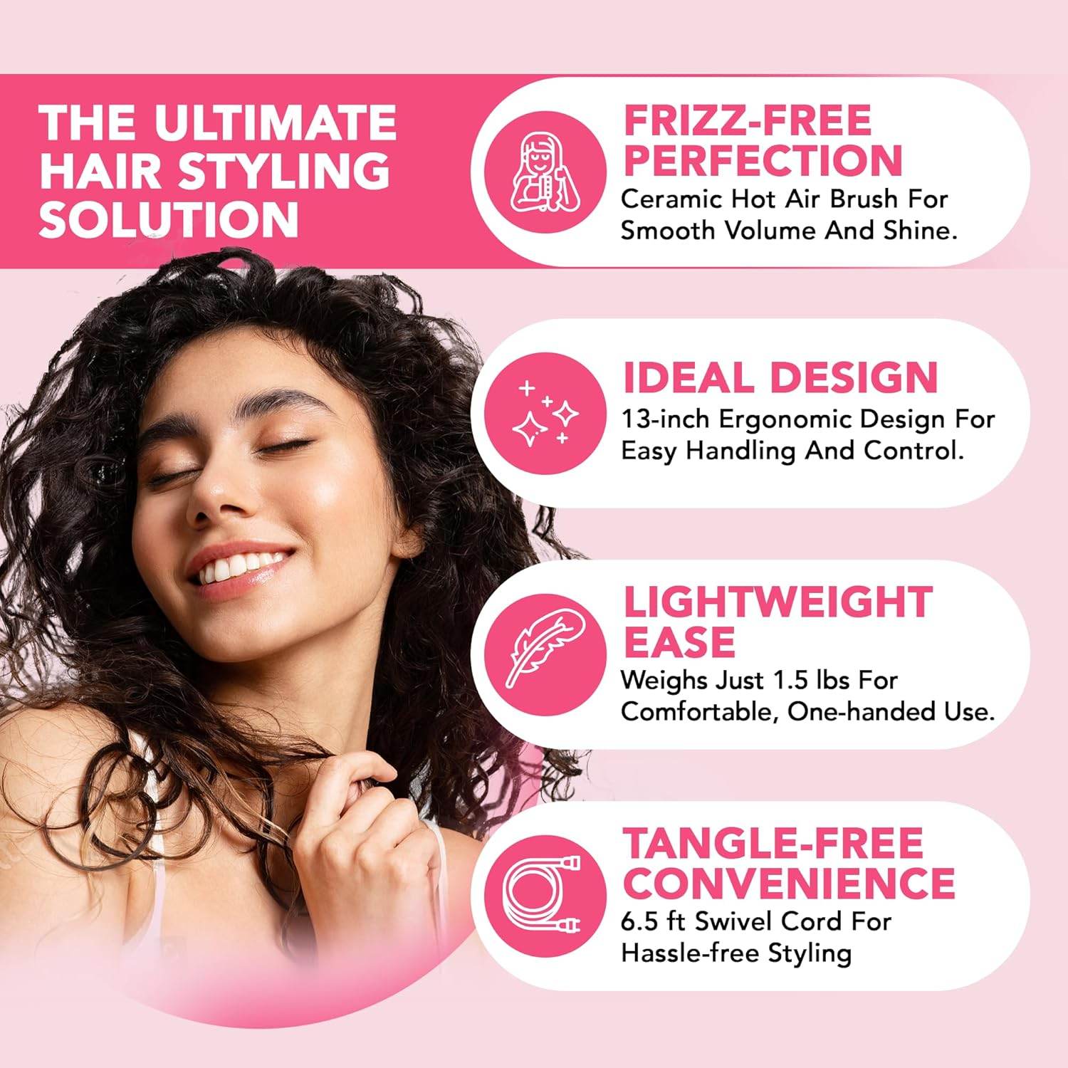 4-in-1 Blow Dryer Brush for Hair Styling