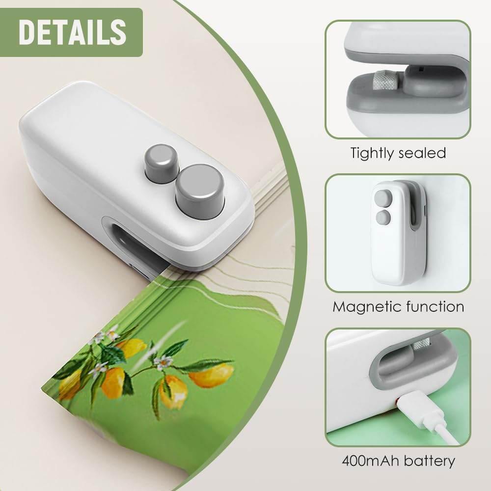 2 in 1 USB Rechargeable Sealer - CRIMARA