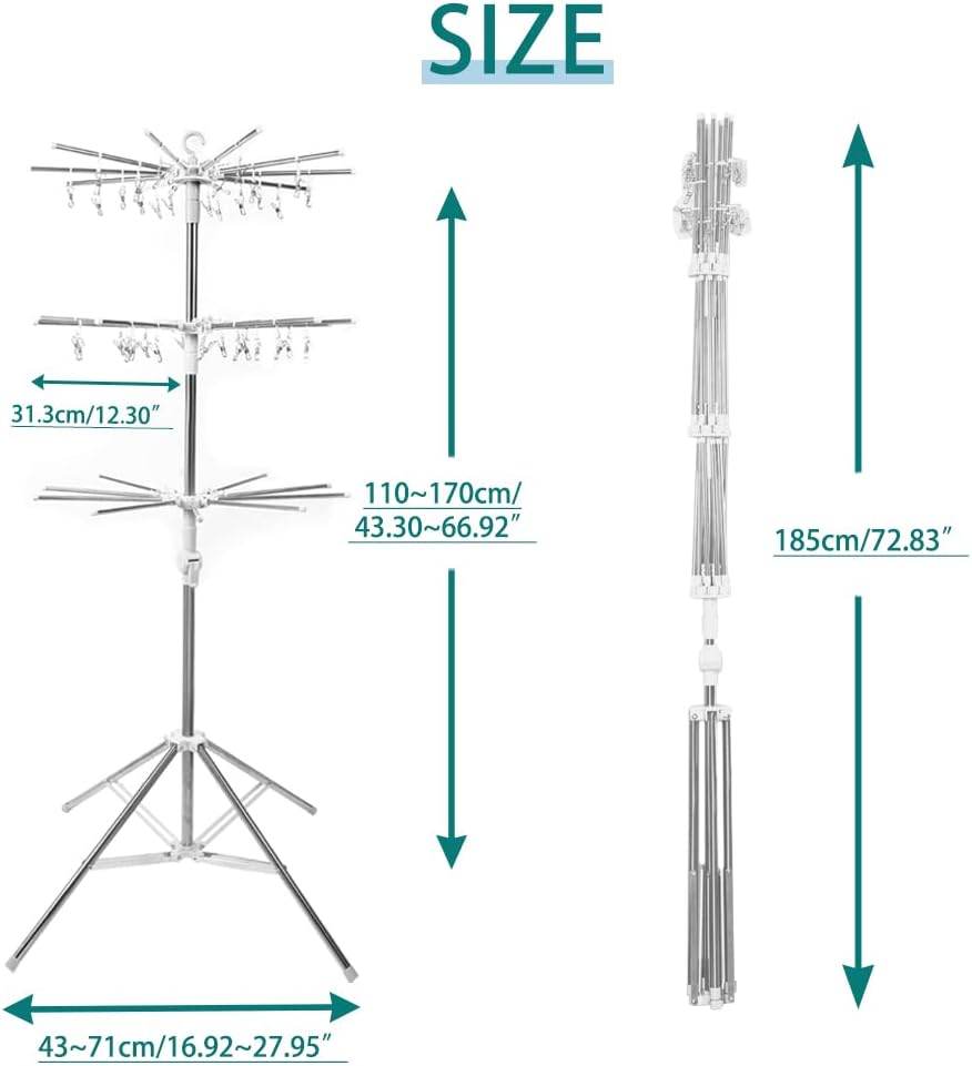 360° Clothes Drying Rack Foldable - CRIMARA