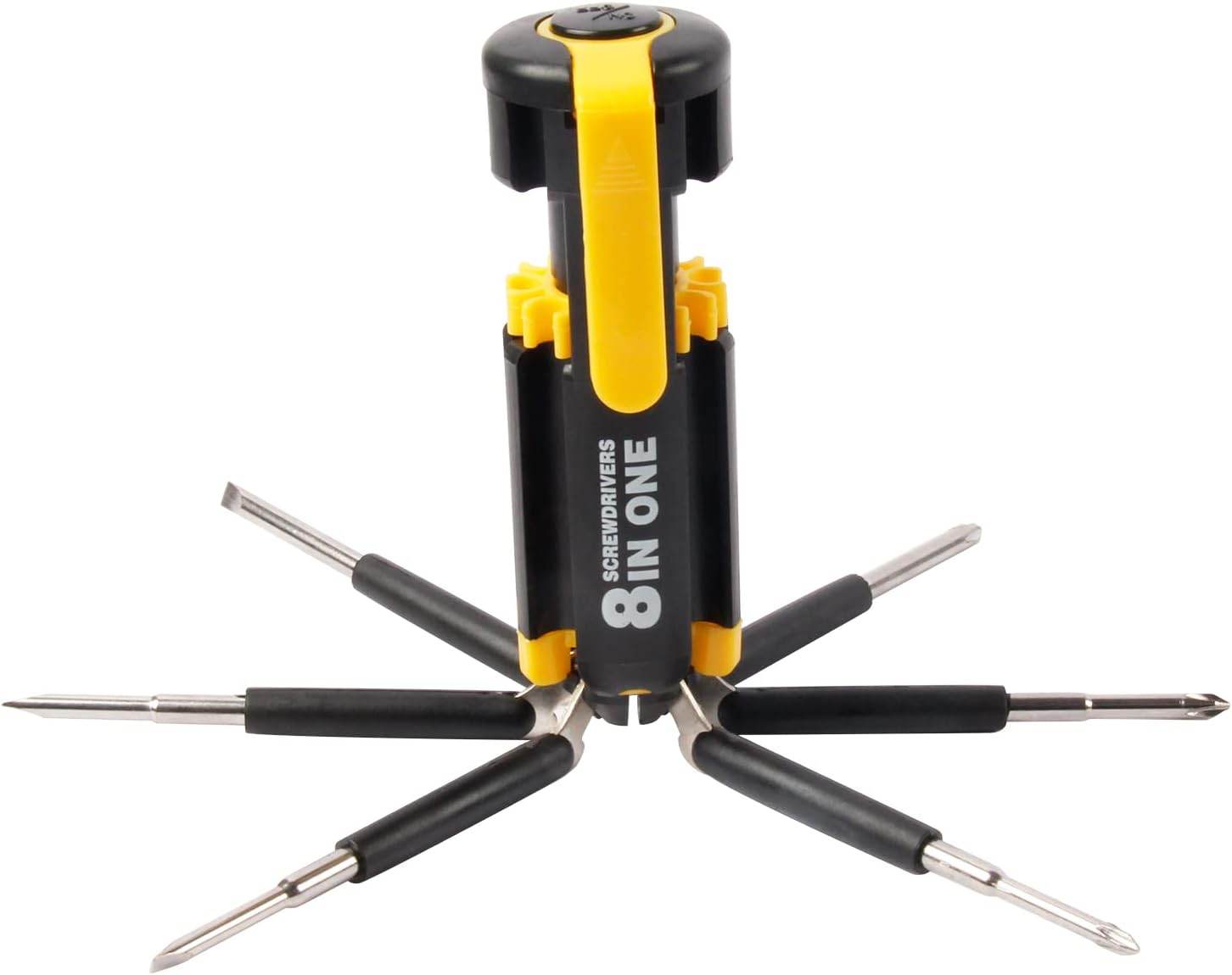 8 in 1 Screw driver with Flashlight - CRIMARA