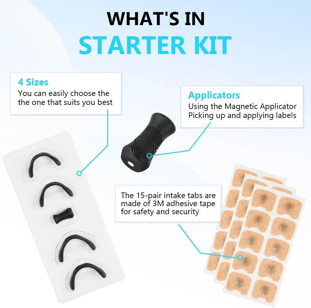 Nasal Breathing Dilator Set – Anti Snoring Device with Magnetic Nose Patches – Improves Sleep & Reduces Nasal Congestion - CRIMARA