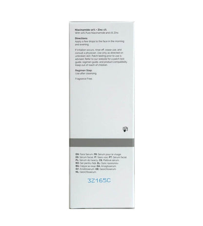 The Ordinary - Niacinamide 10% + Zinc 1% - CRIMARA