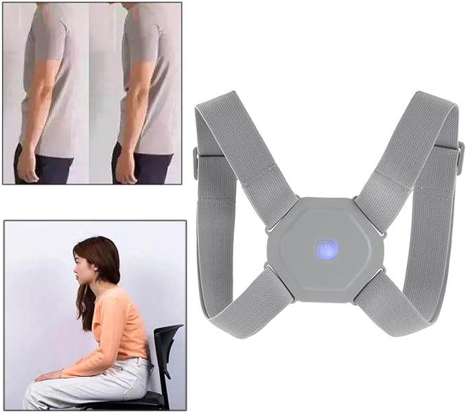 Smart Posture Corrector with Sensor Vibration - Adjustable Upper Back Brace - CRIMARA