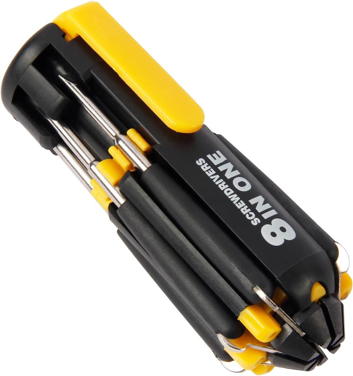 8 in 1 Screw driver with Flashlight - CRIMARA