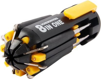 8 in 1 Screw driver with Flashlight - CRIMARA
