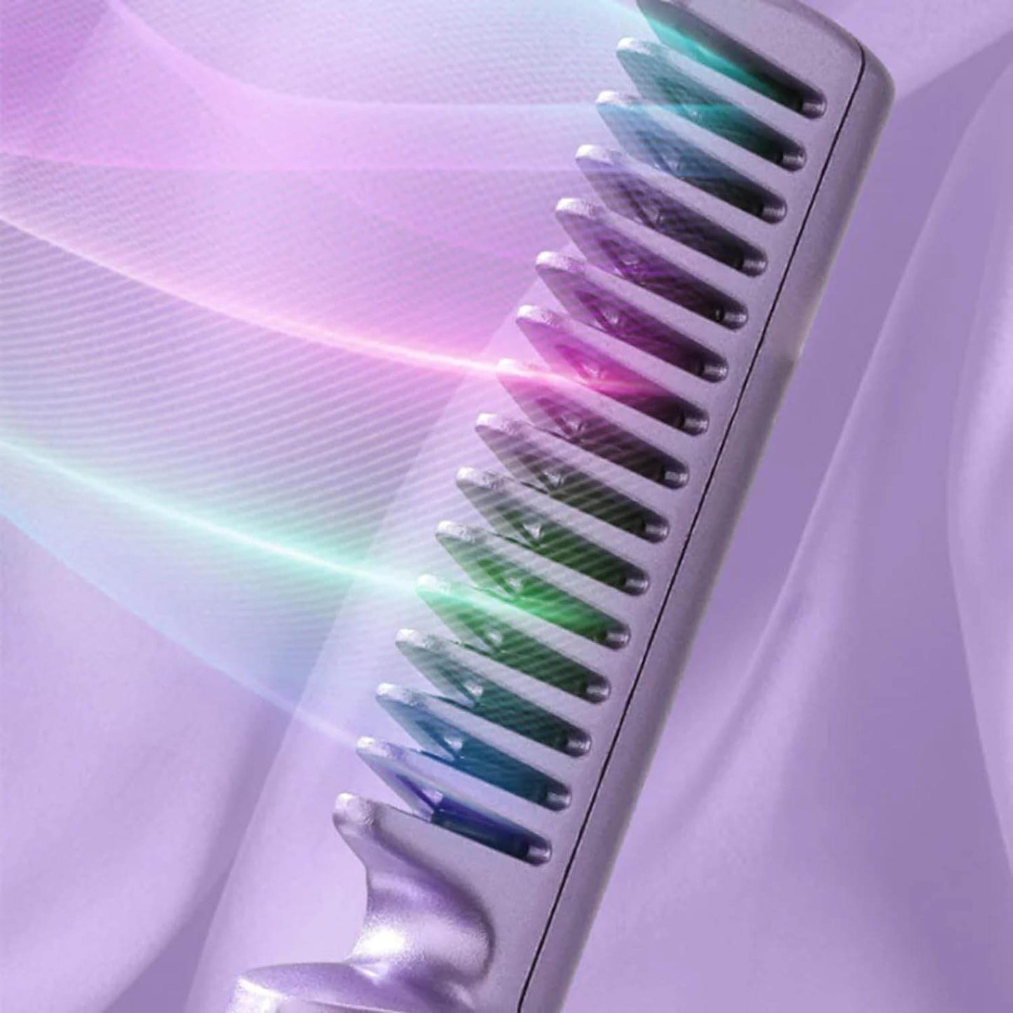 Rechargeable Portable Hair Straightener Brush - 4000mAh Battery Straightener Brush, Anti-Scald Straightening Comb for All Hair Types - CRIMARA