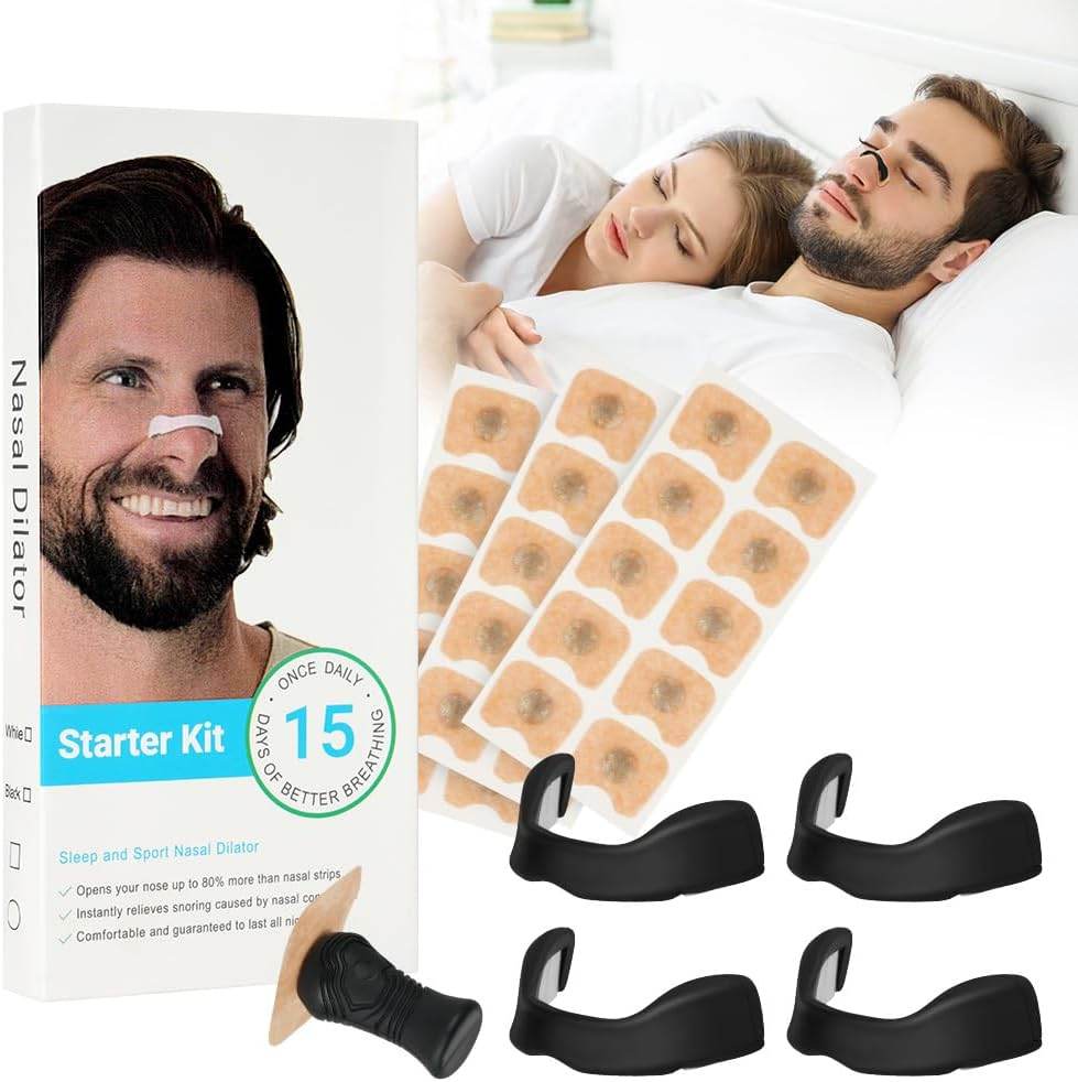 Nasal Breathing Dilator Set – Anti Snoring Device with Magnetic Nose Patches – Improves Sleep & Reduces Nasal Congestion - CRIMARA