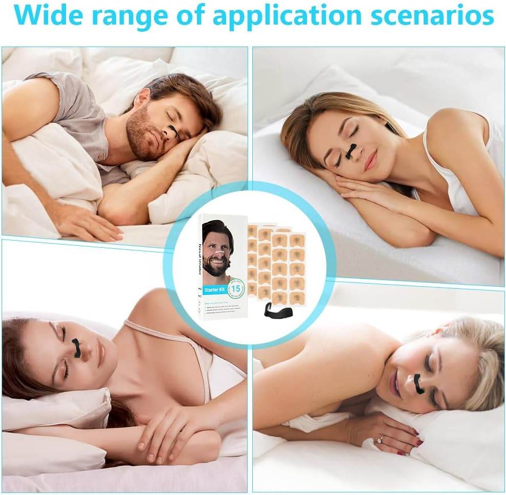 Nasal Breathing Dilator Set – Anti Snoring Device with Magnetic Nose Patches – Improves Sleep & Reduces Nasal Congestion - CRIMARA