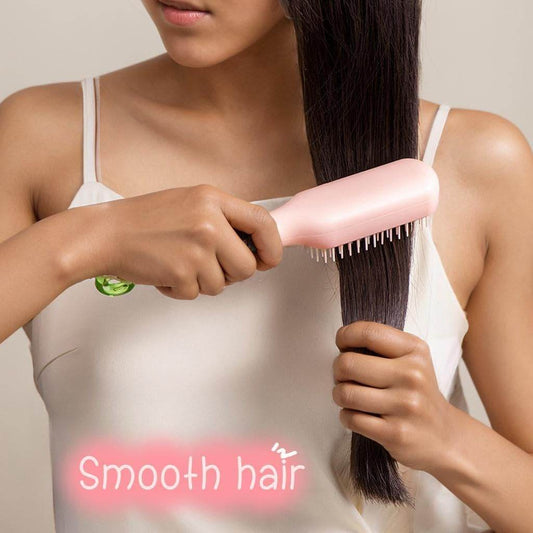 Self-Cleaning Hair brush - Anti-Static Massage Comb with Retractable Bristles - CRIMARA