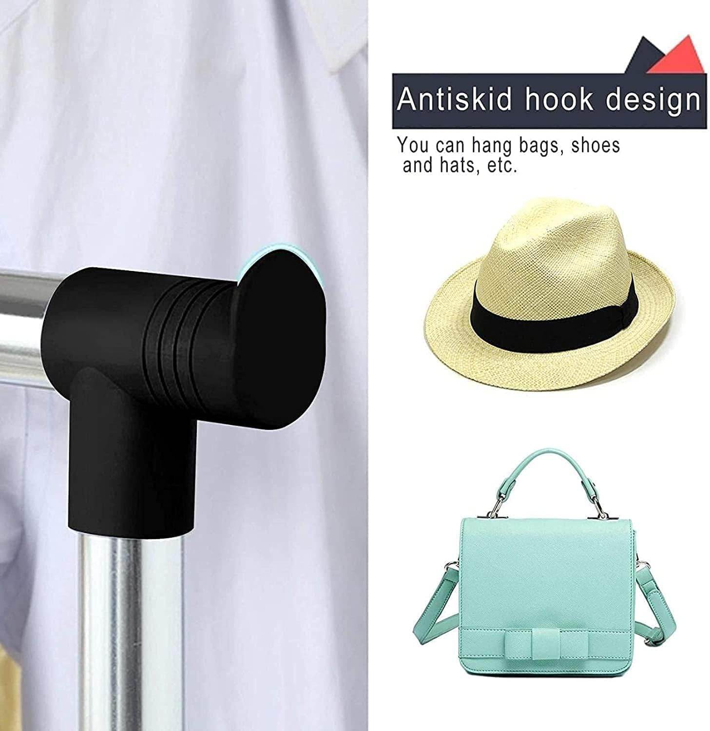 Premium Double Pole Stainless Steel Clothing Rack with Wheels - CRIMARA