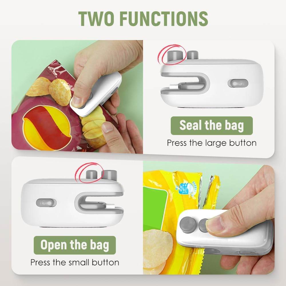 2 in 1 USB Rechargeable Sealer - CRIMARA