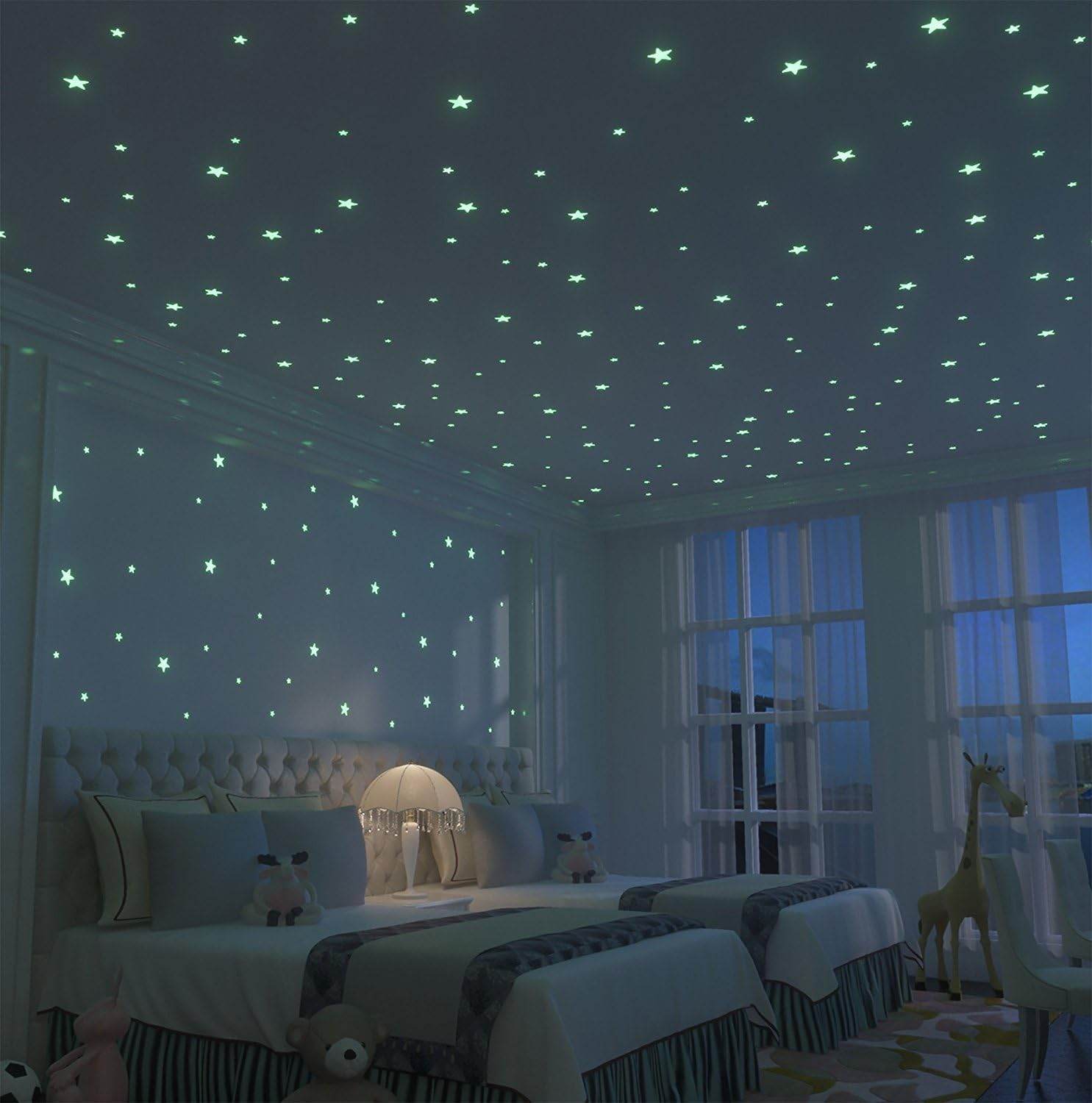 Glow-in-the-Dark Star Wall Stickers - 100pcs - CRIMARA