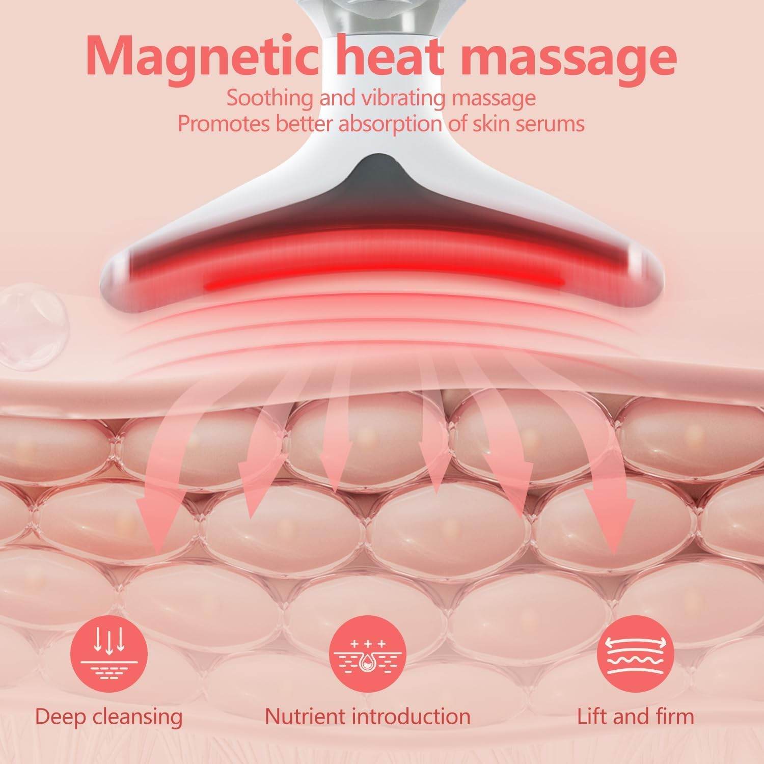 Multifunctional Face & Neck Massager – LED Light Therapy & Massage Modes for Anti-Aging & Skin Rejuvenation - CRIMARA