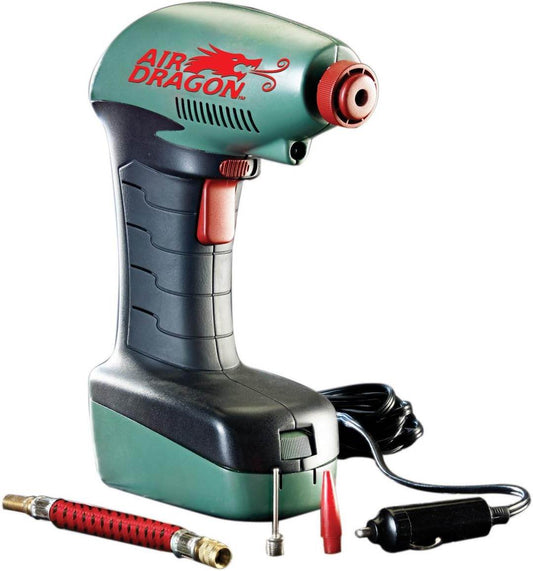 Portable Air Dragon Tire Inflator with Auto Shut-Off – 12V Car Air Compressor with LED Light & Long Cord - CRIMARA