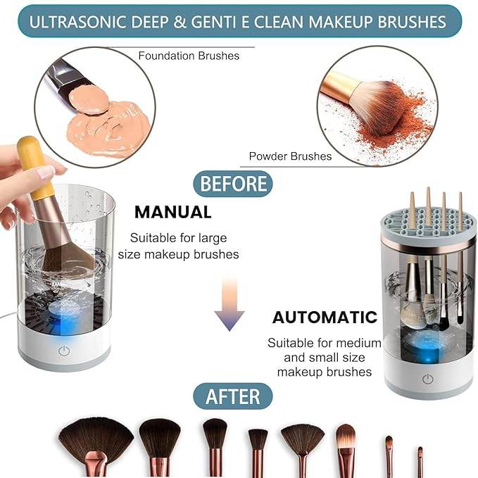 3-in-1 Electric Makeup Brush Cleaner & Dryer Stand - CRIMARA