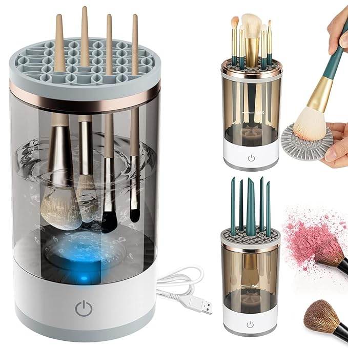3-in-1 Electric Makeup Brush Cleaner & Dryer Stand - CRIMARA