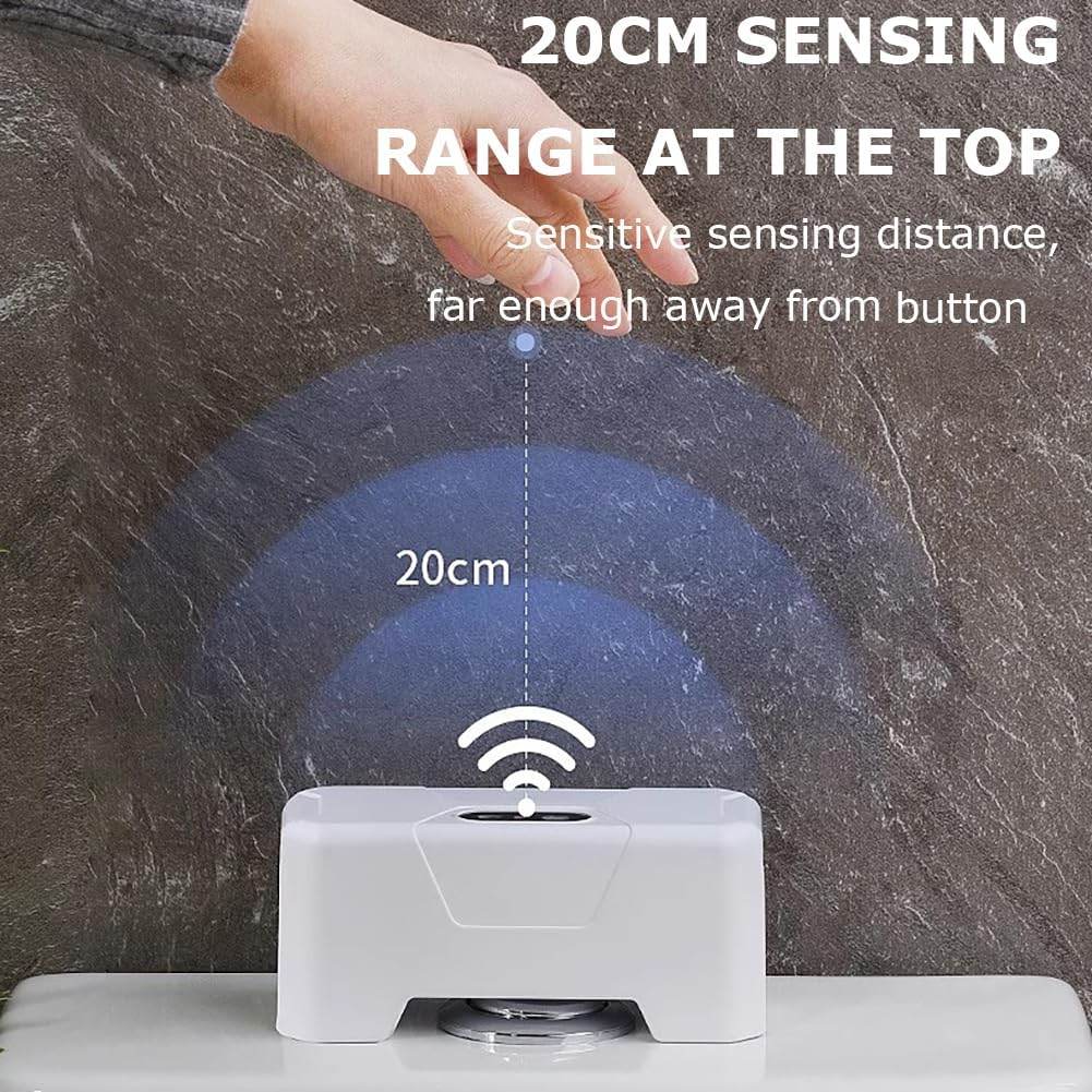 Infrared Sensor Touchless Toilet Flusher Kit – Automatic Smart Flush Button, Battery & Rechargeable Options - CRIMARA