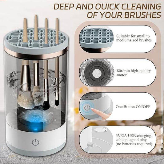 3-in-1 Electric Makeup Brush Cleaner & Dryer Stand - CRIMARA