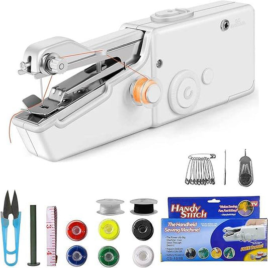 Portable Handheld Sewing Machine - Cordless, Mini, with Accessories Kit - CRIMARA
