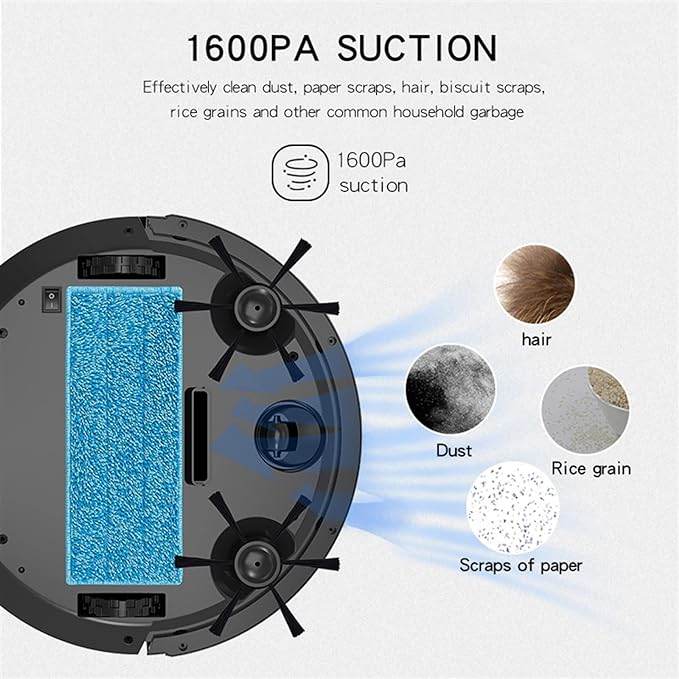 Smart Vacuum Cleaner 1200mah Labor Saving Rechargeable Home Cleaning Appliance - CRIMARA