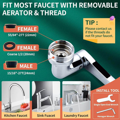 1080⁰ Rotating Faucet - Easy Installation - CRIMARA