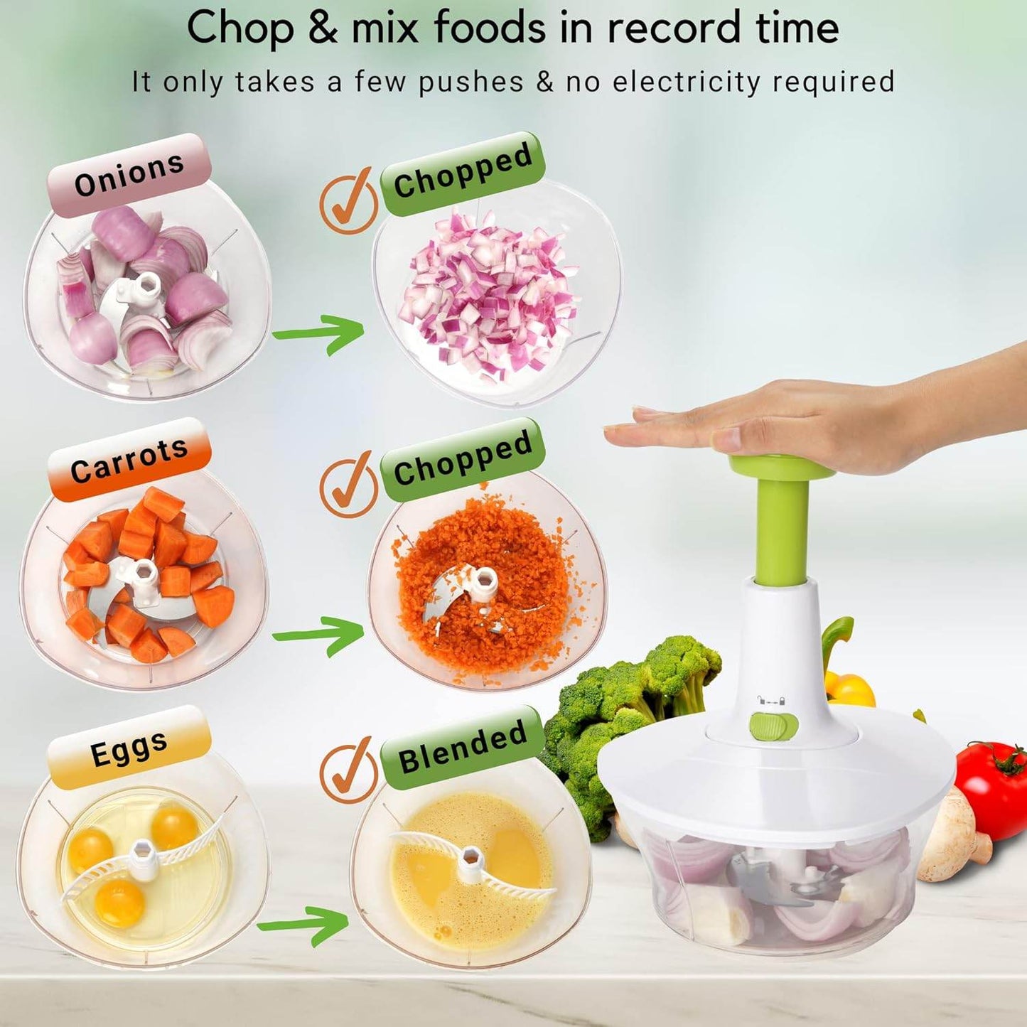 Hand Chopper Vegetable Cutter - CRIMARA