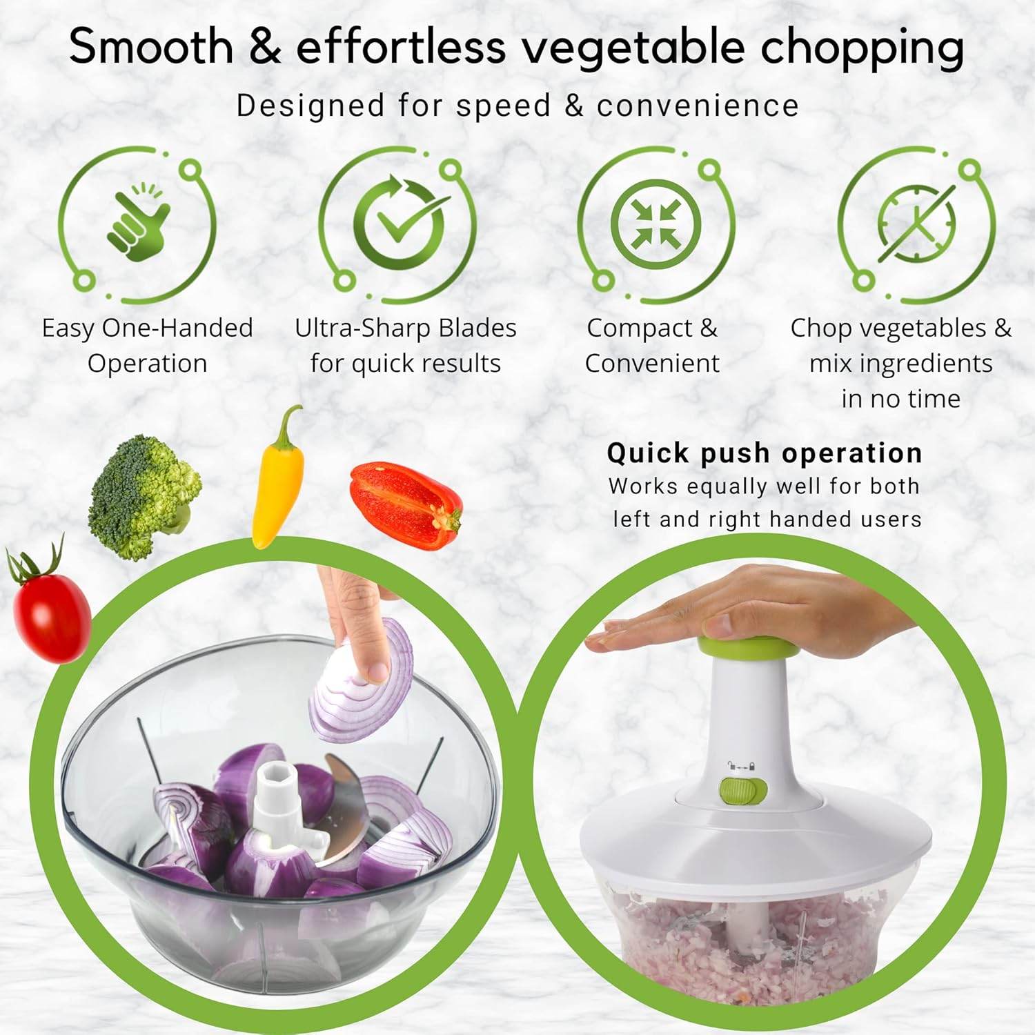 Hand Chopper Vegetable Cutter - CRIMARA