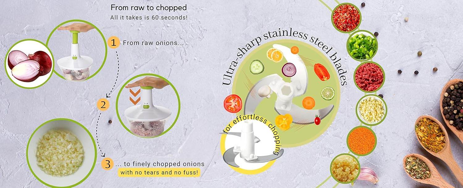 Hand Chopper Vegetable Cutter - CRIMARA