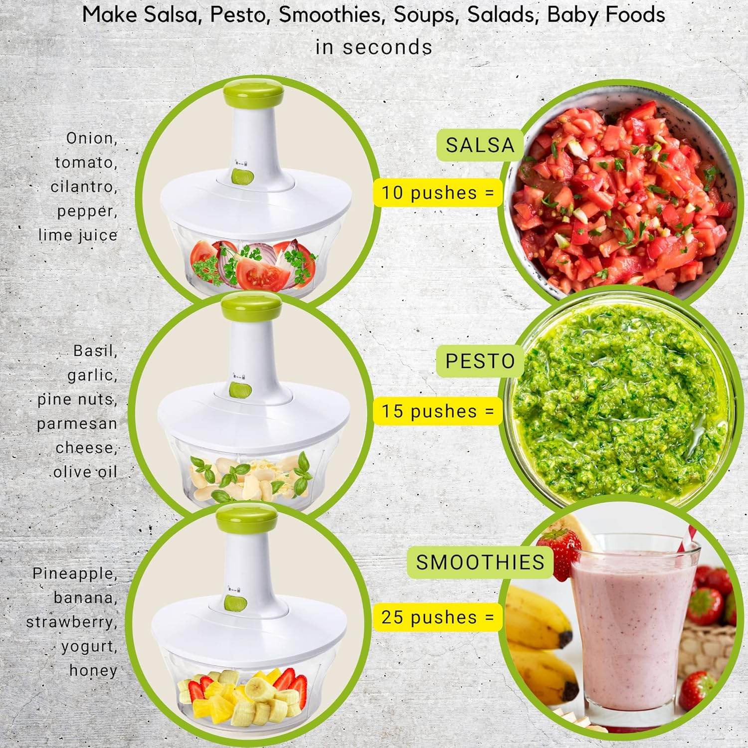 Hand Chopper Vegetable Cutter - CRIMARA