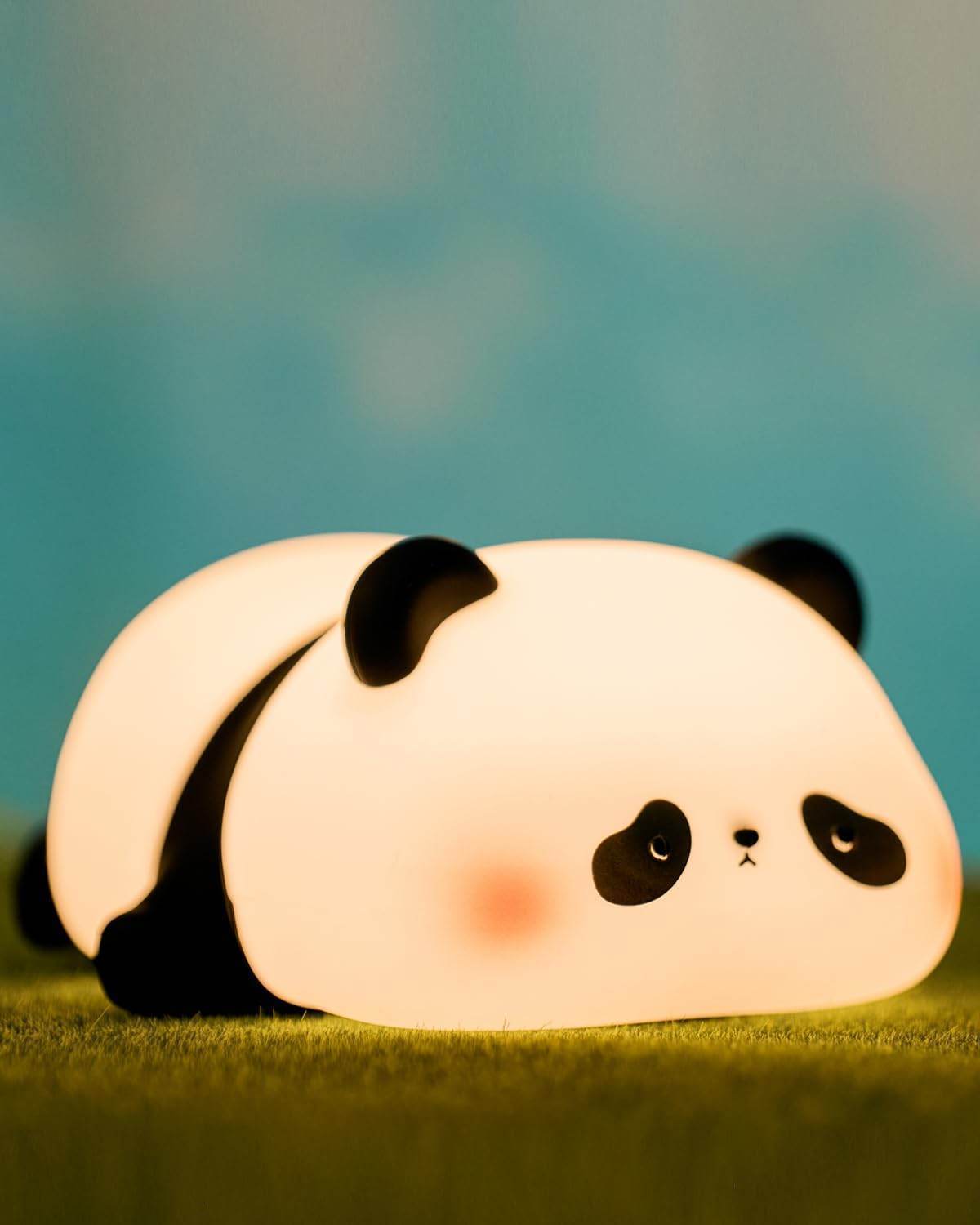 Cute Panda Silicone Night Light for Kids Bedroom
