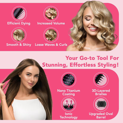 Professional Salon-Grade Blowout Brush for All Hair Types