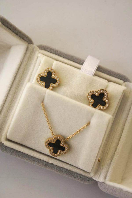 Midnight Clover Necklace Set - CRIMARA