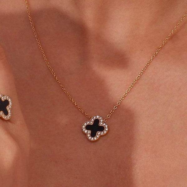 Midnight Clover Necklace Set - CRIMARA